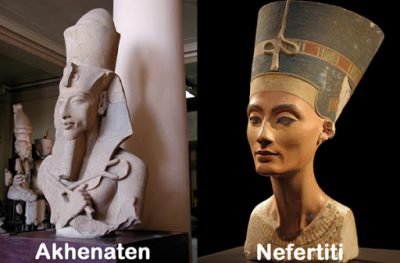 Nefertiti and Akhenaten