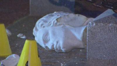 Christopher Columbus Statue Beheaded