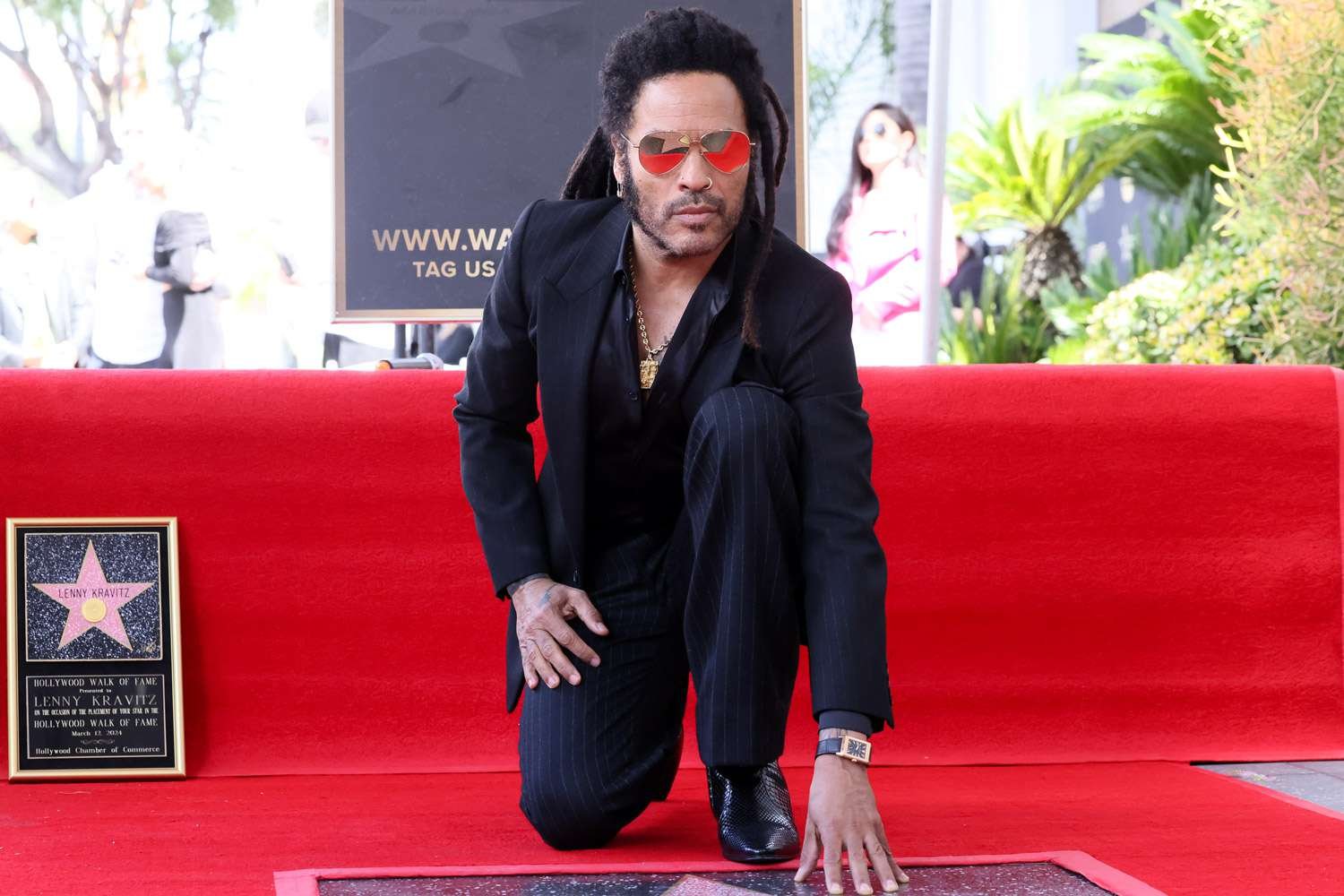 Lenny Kravitz Joins Hollywood's Star-Studded Legacy