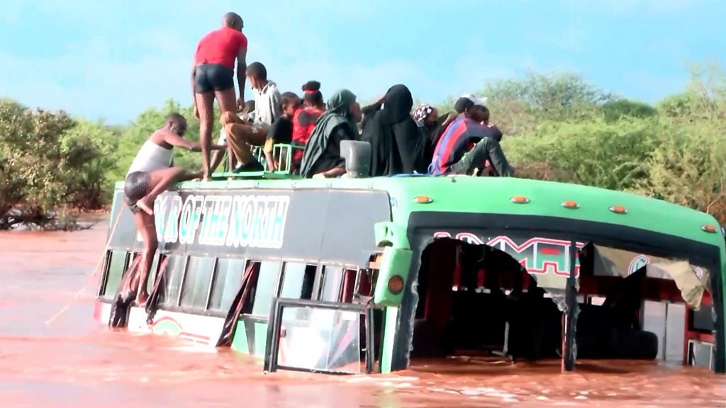 Kenya Floods: Passenger-Filled Bus Swept Away in Torrential