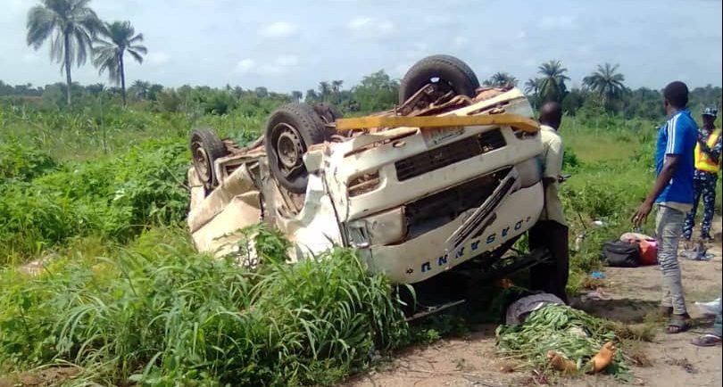 Ogun Road Incident: Two Lives Lost, 13 Injured in Collision