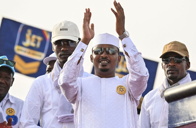 Chad's military ruler declared winner