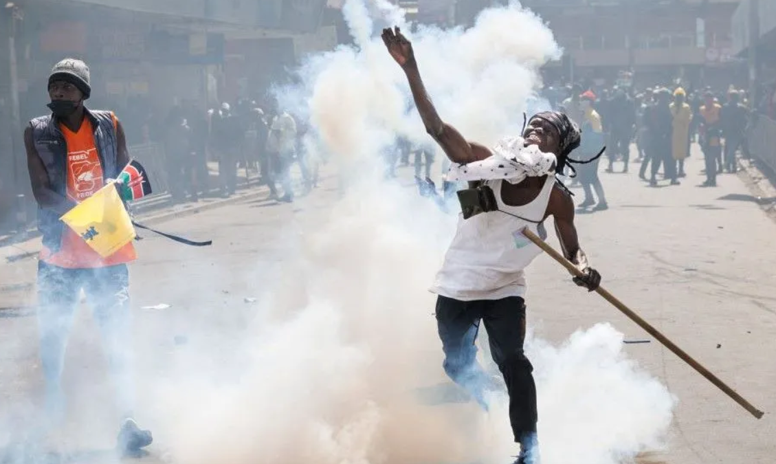 "Chaos in Nairobi: Parliament Ablaze as Protesters Breach Security"